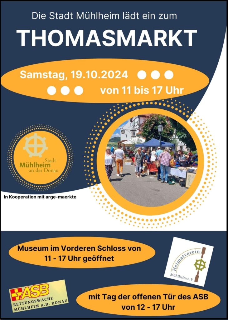 Flyer für den Thomasmarkt am 19.10.2024