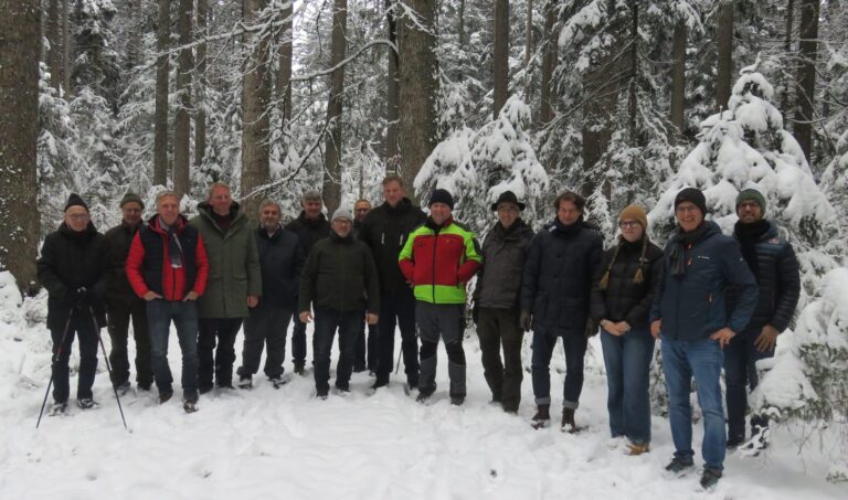 Gruppenbild im Winterlichen Schwarzwald