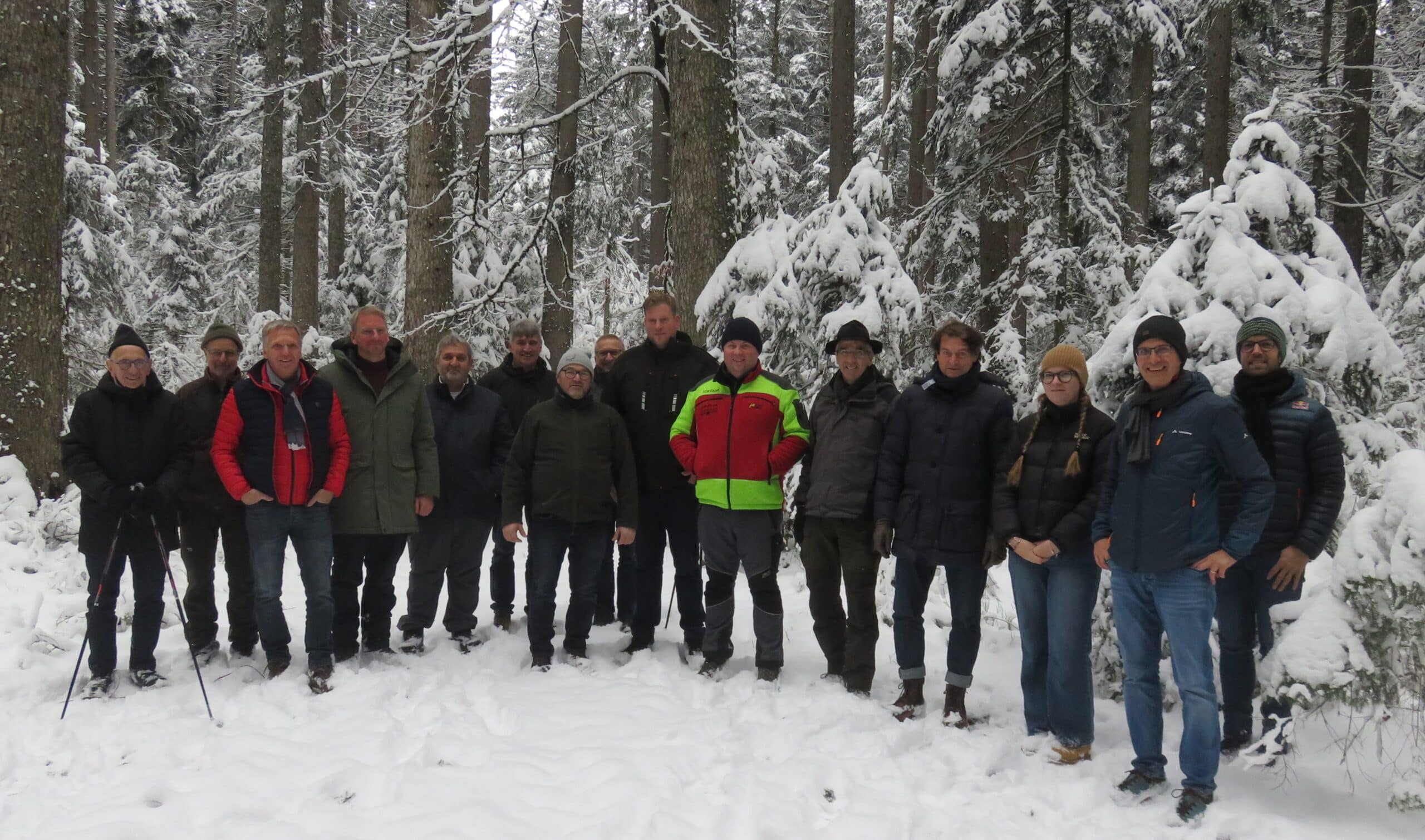 Gruppenbild im Winterlichen Schwarzwald