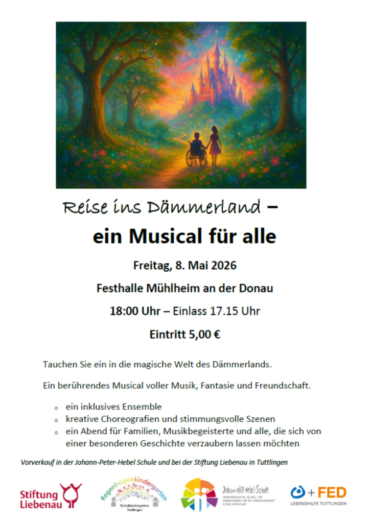 Plakat eine Reise ins Dämmerland Musical am 08.05.2026 Festhalle Mühlheim