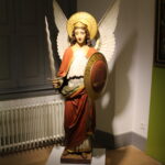 Figur Erzengel Michael Künstler - gefertigt im Jahr 1886 von Künstler Tobias Weiß